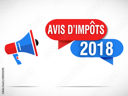 mégaphone rouge / bleu : avis d'impôts