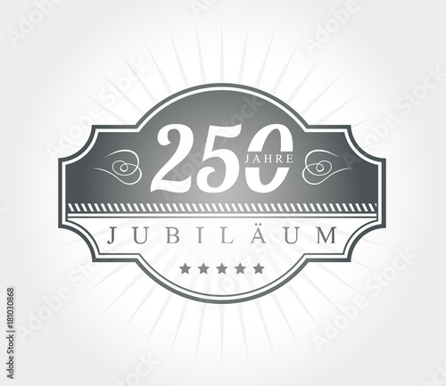 250 jahre Jubiläum design