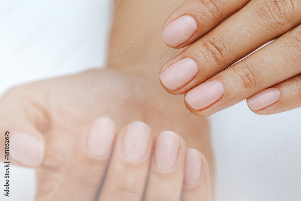 Natural nails, gel polish. Perfect clean manicure Natural nails, gel polish. Perfect clean manicure