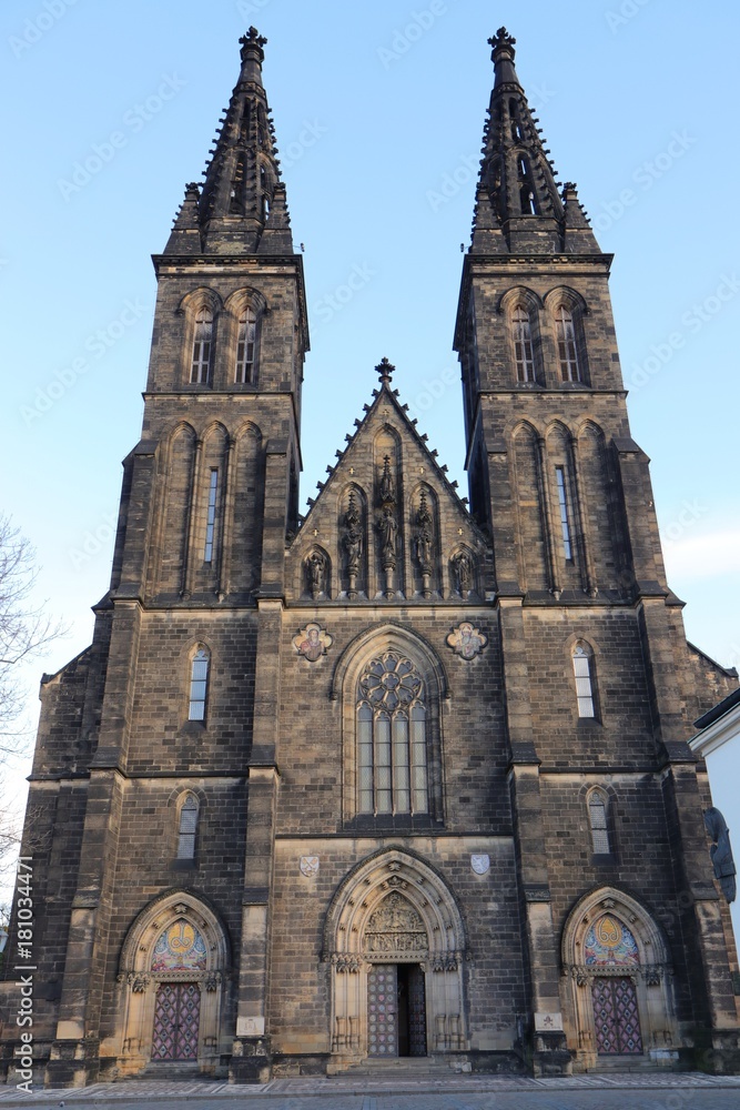 gothic Cathedral of St. Peter and Paul (Bazilika sv. Petra a Pavla), Vysehrad, Prague