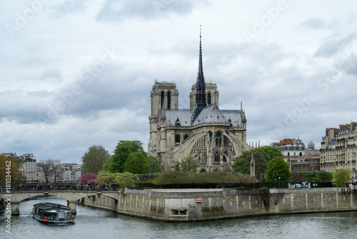 Notre Dame. The island of Cité. Paris, France