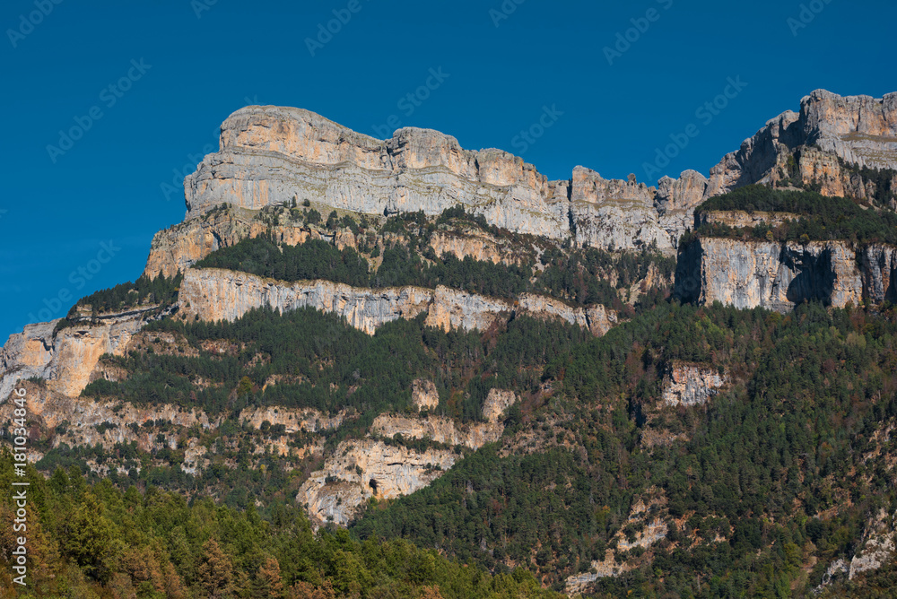 Mountain landscape in Ordesa National park, Pyrenees, Huesca Spain. Mountain landscape in Ordesa National park, Pyrenees, Huesca Spain.