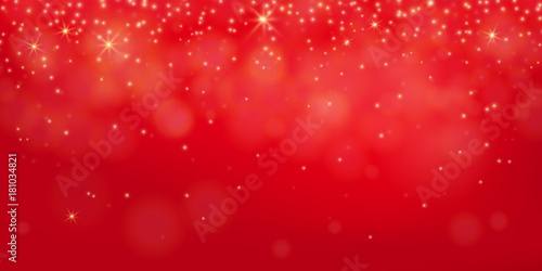 Red shine background. Abstract elegant shining bokeh concept