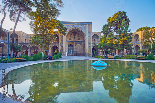 Historic complex of Shahid Motahari mosque in Tehran photo
