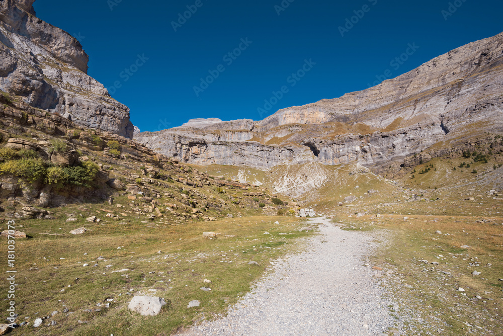Landscape of Ordesa and Monte perdido national park in Aragonese pyrenees, Spain. Landscape of Ordesa and Monte perdido national park in Aragonese pyrenees, Spain.