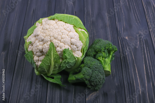 cauliflower and broccoli cabbage