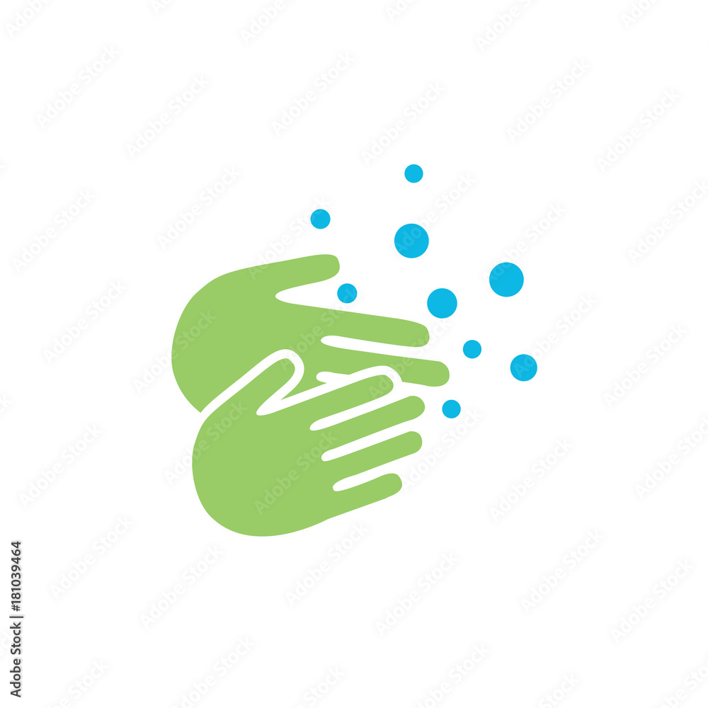 water wash hands logo water wash hands logo