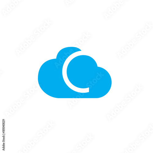 C letter cloud logo
