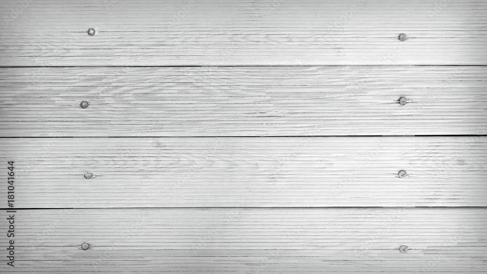 Naklejka premium Black and white texture of wooden plank