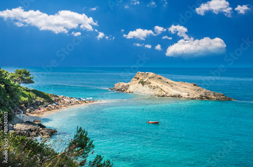 Turkopodaro Beach, Kefalonia Islands , Greece. Beautiful view of Turkopodaro Beach on Kefalonia, Ionian Islands, Greece