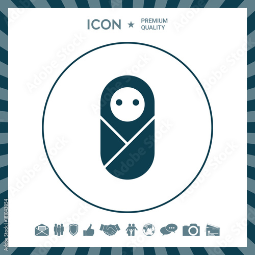 Infant, neonate, newborn icon