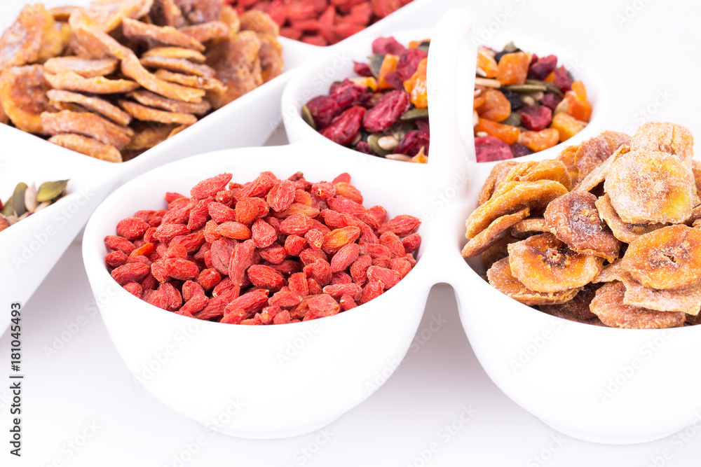Dried fruits and berries Dried fruits and berries