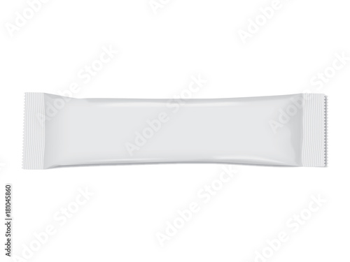 Paper or plastic packaging   mock up vector template