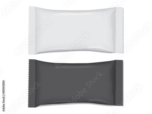 Paper or plastic packaging. It's easy to change colors. mock up vector template
