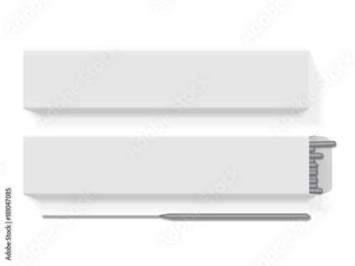 bengal lights box mock up vector template