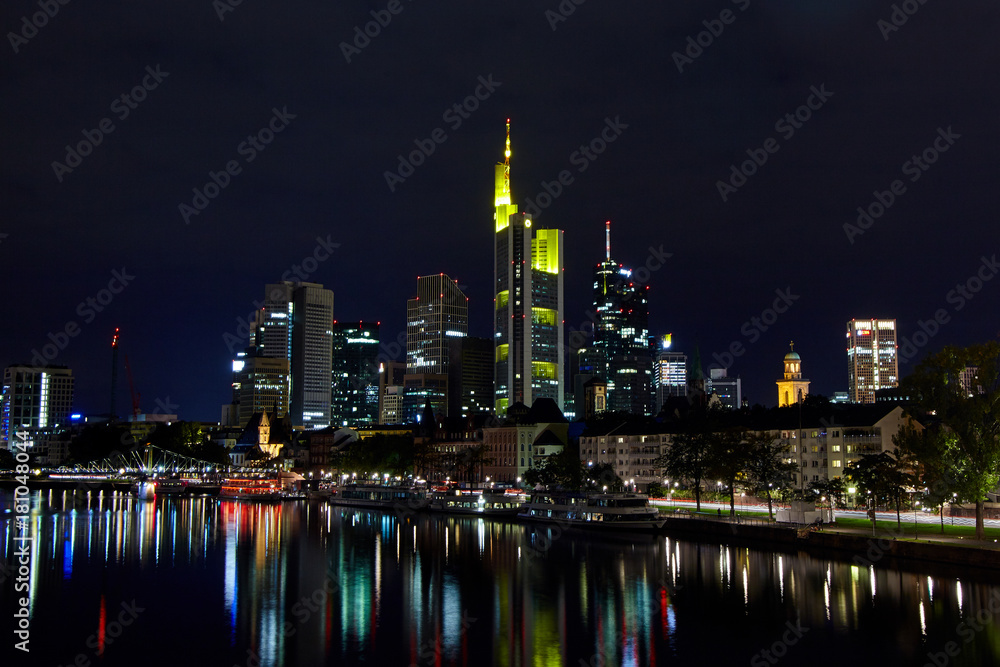 Frankfurt am Main at night, Germany Frankfurt am Main at night, Germany