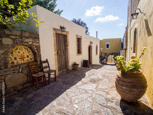 Arolithos, Cretan traditional village in Crete, Greece