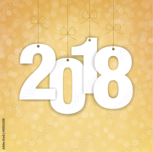 2018 Holiday New Year Vector Background