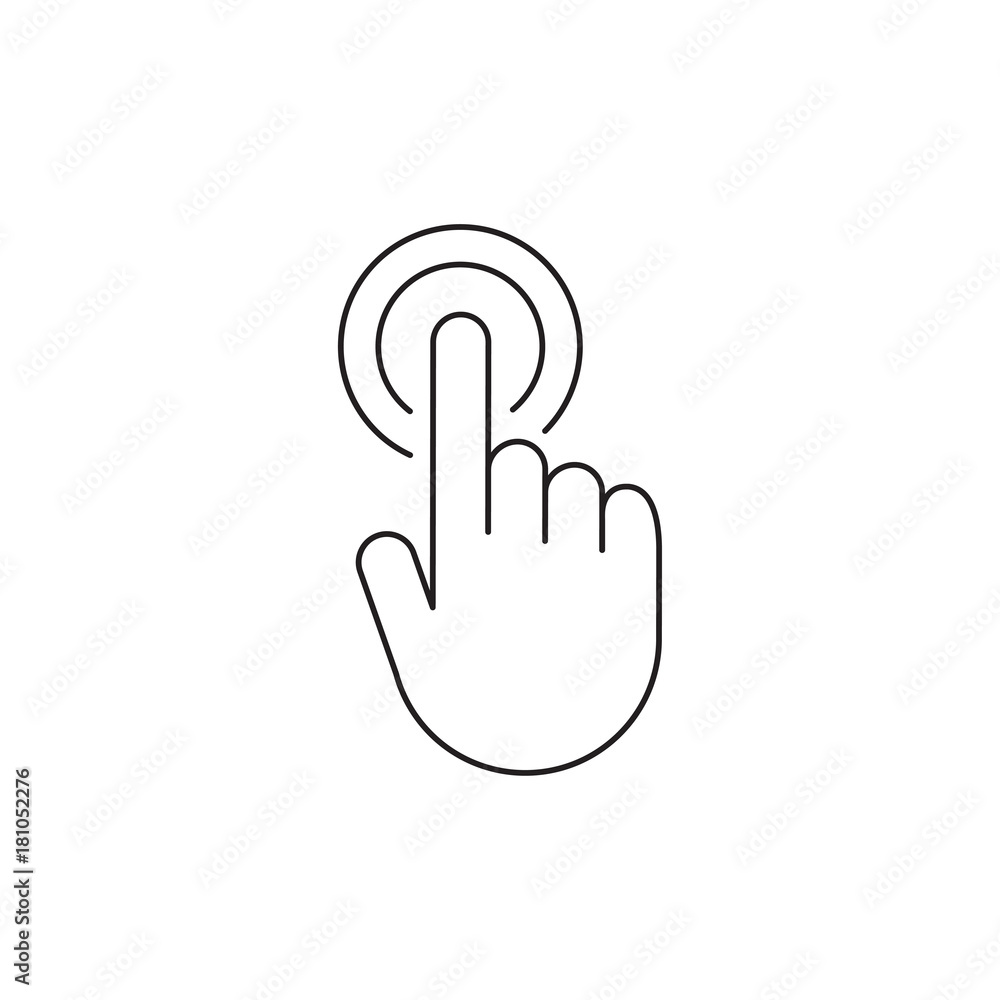 Hand cursor icon click Hand cursor icon click