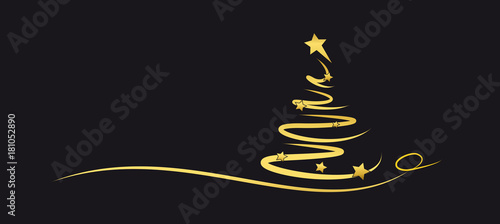 goldener tannenbaum