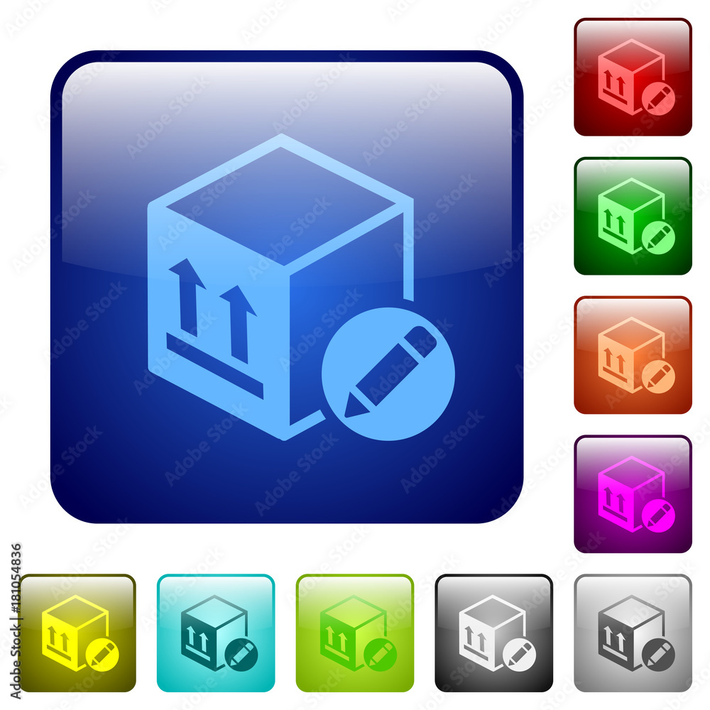 Package edit color square buttons Package edit color square buttons