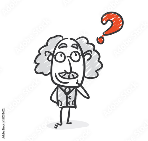 Frage Professor Strichfigur Strichfiguren Nr. 8