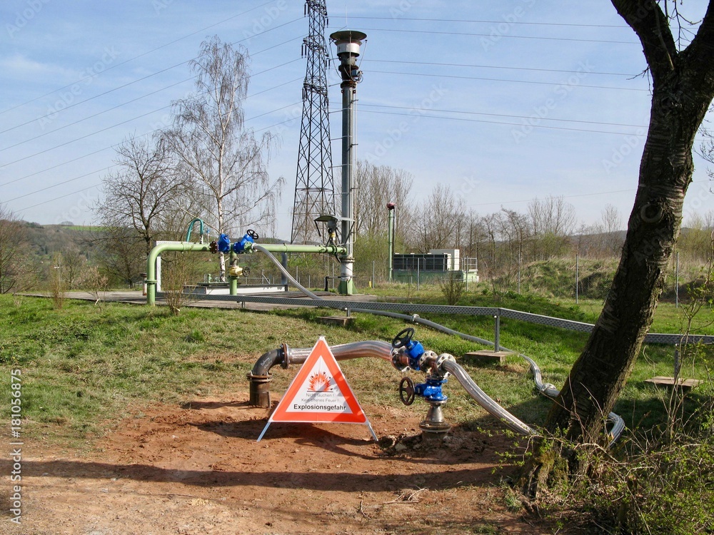 Fototapeta premium Gasbohrung
