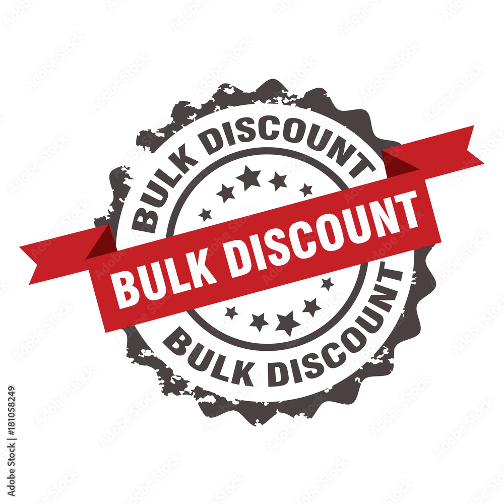 Obraz premium bulk discount stamp. sign.insignia