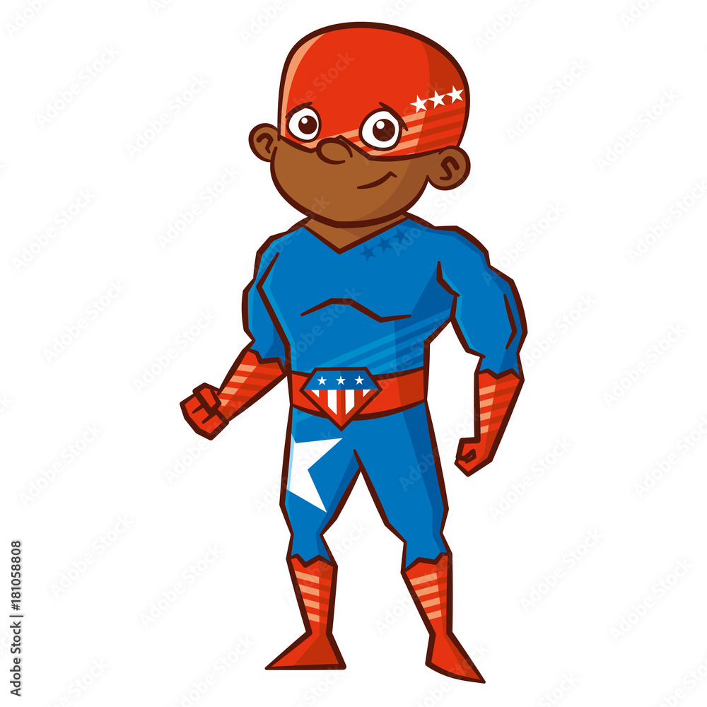 Superhero boy Cartoon character Superhero boy Cartoon character