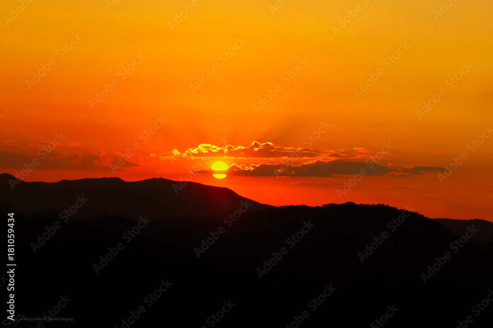 Obraz premium Orange Sunset