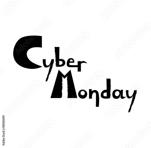 Cyber Monday lettering