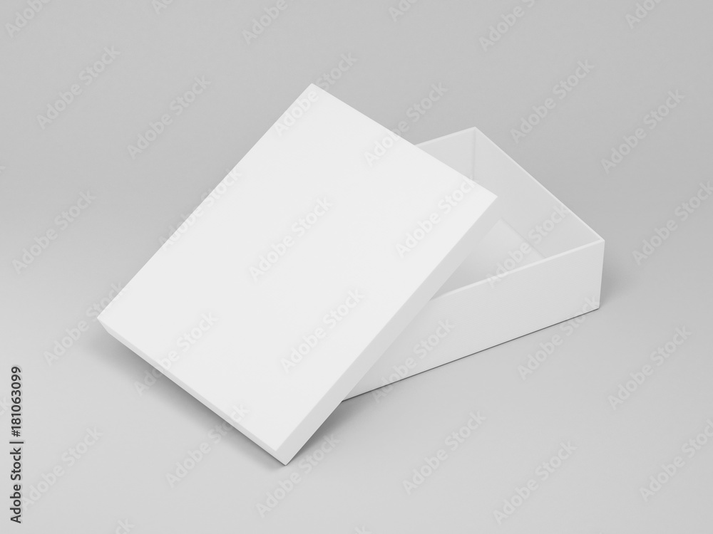 White box mockup 3d rendering White box mockup 3d rendering