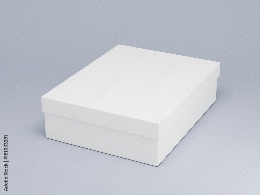 White box mockup 3d rendering White box mockup 3d rendering