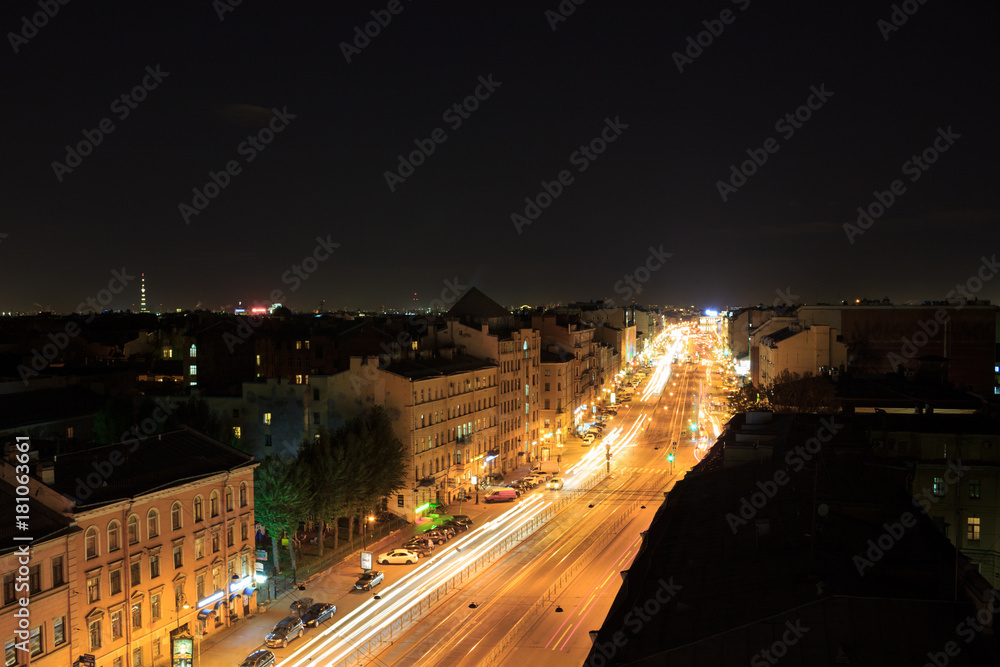 Saint-petersburg at night (city)
