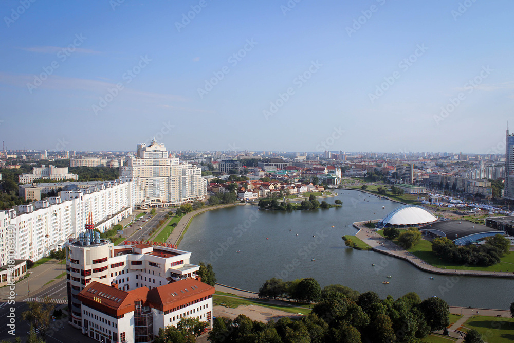 Панорама центрального района Минска, Беларусь