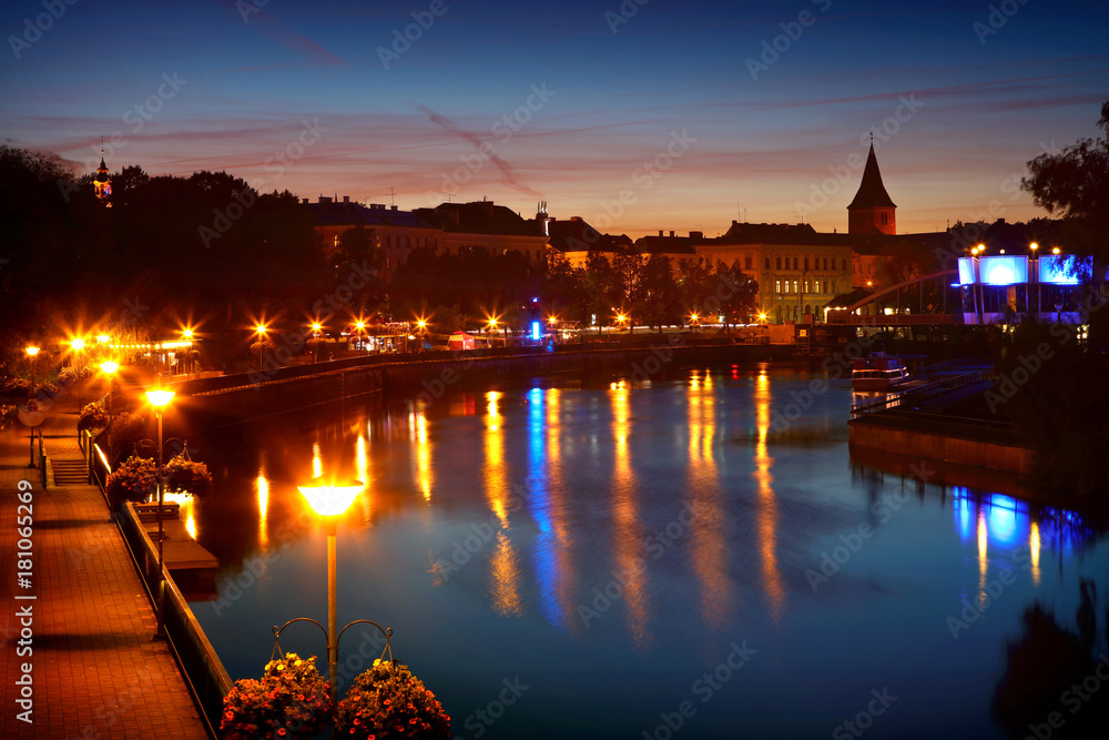 Fototapeta premium evening panoramic view of Tartu