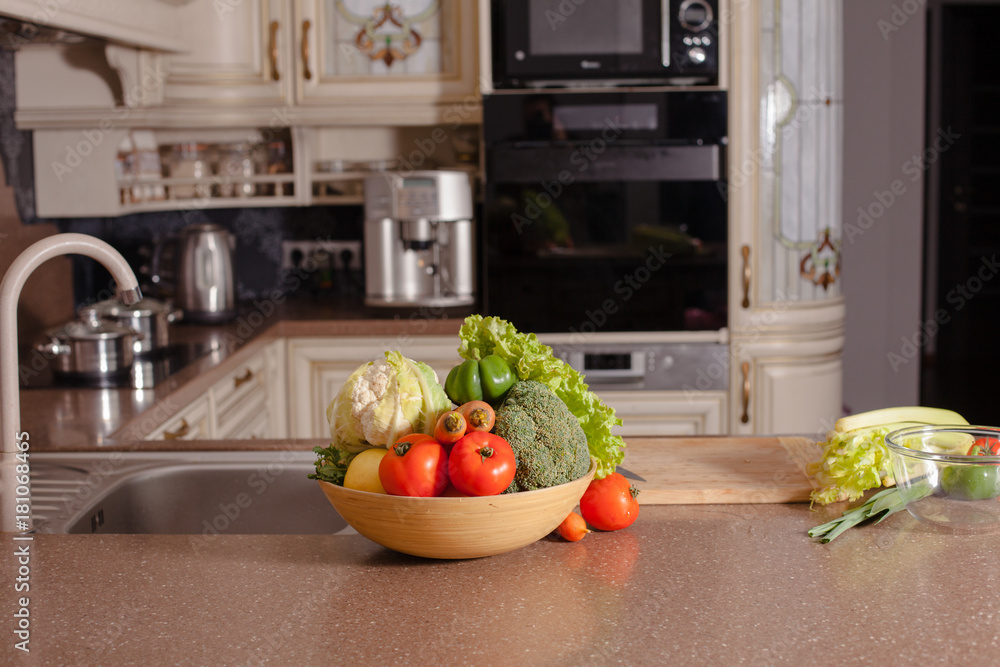 Vegetables in the kitchen Vegetables in the kitchen