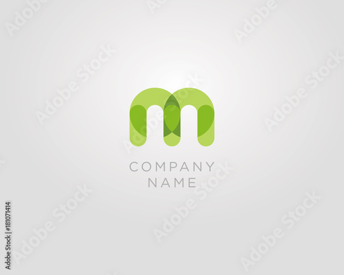 M initial logo