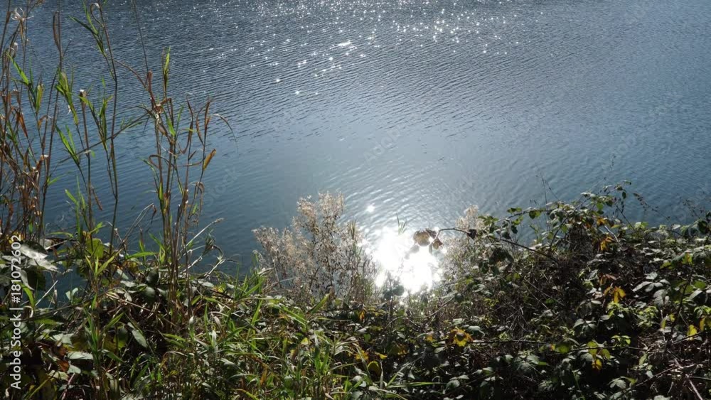 Water trembling and reflection on the water. sun glare. Water trembling and reflection on the water. sun glare.