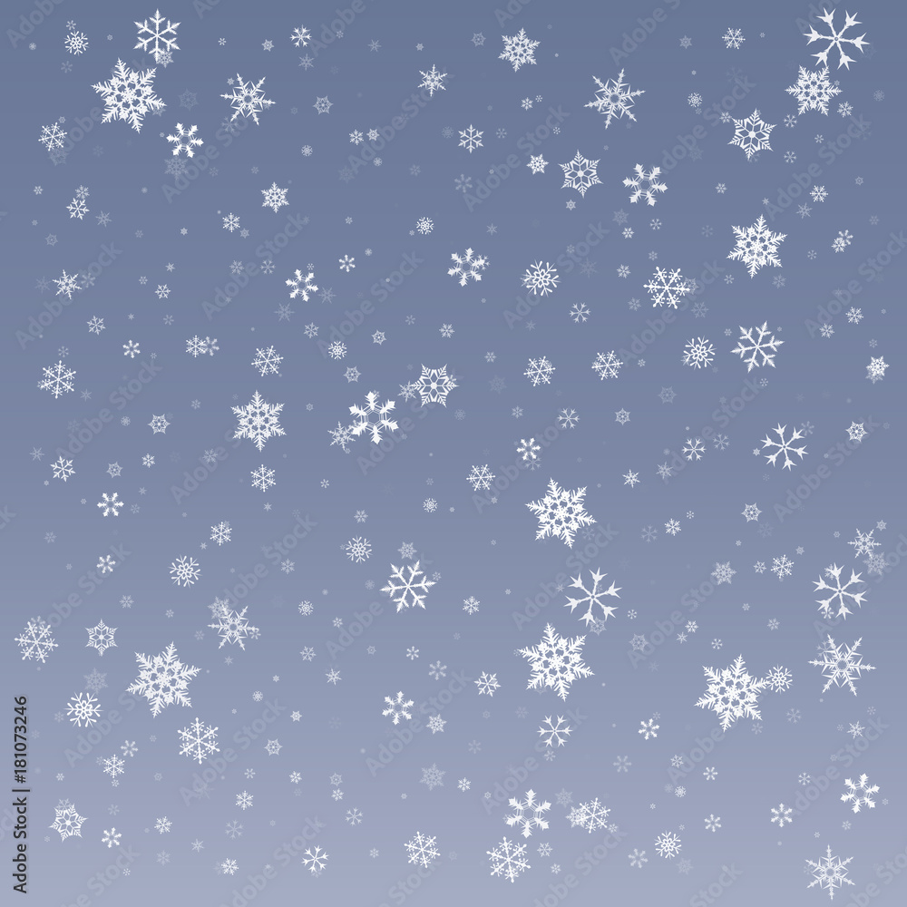 Winter blue background with snowflakes. Vector Illustration. Winter blue background with snowflakes. Vector Illustration.