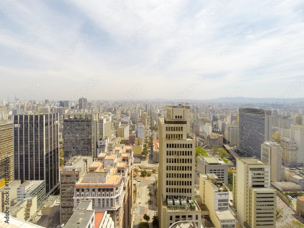 Obraz premium Skyline of the city of São Paulo, Brazil.