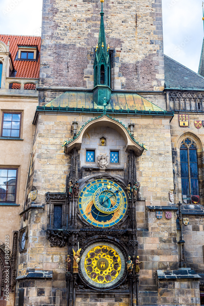 Plakat Astronomical Clock. Prague.