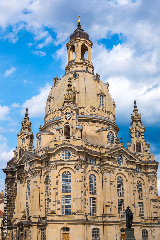 Dresden and Frauenkirche church