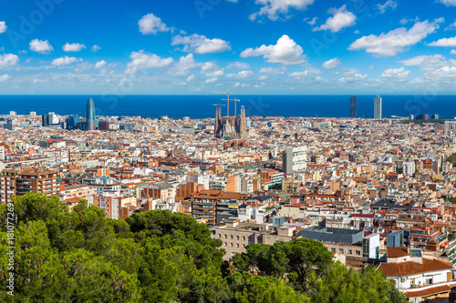 Photography Panoramic view of Barcelona