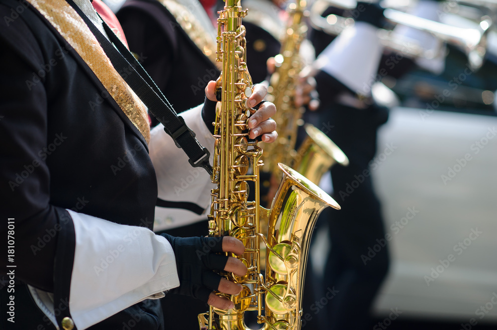 Obraz premium Trumpet Blow . Playing music