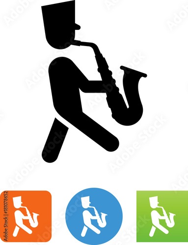 Marching Saxophone Player Icon