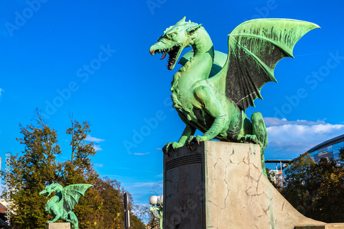 Dragon bridge in Ljubljana