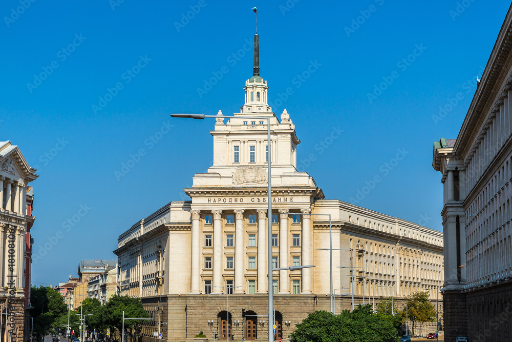 National assembly building in Sofia