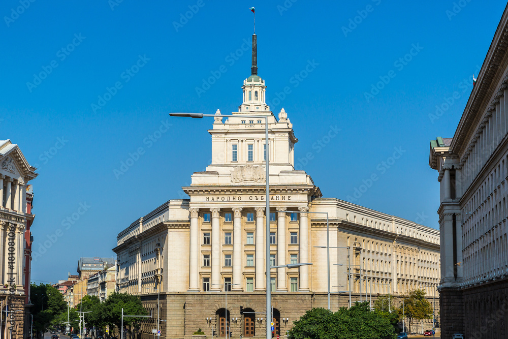 Fototapeta premium National assembly building in Sofia