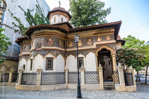 Stavropoleos monastery  in Bucharest photo